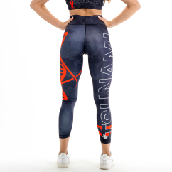 Leggings black camo donna