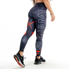 Leggings black camo donna