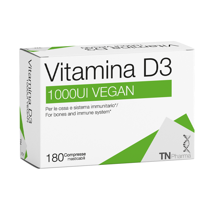 Vitamina D3 1000UI Vegan 180 tbl masticabili