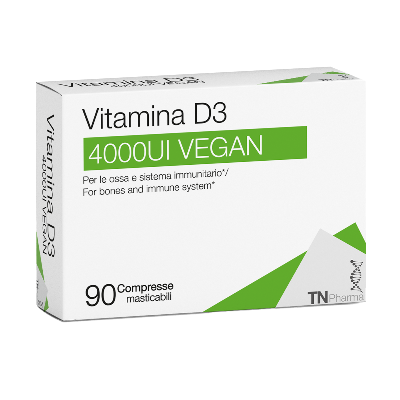 Vitamina D3 4000UI Vegan 90 tbl masticabili