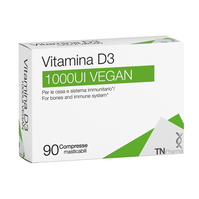 Vitamina D3 1000UI Vegan 90 tbl masticabili