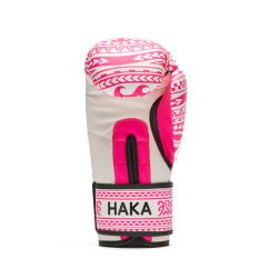Guanti Boxe Haka Bianco Rosa