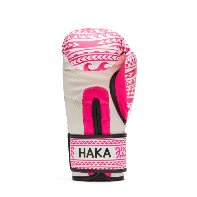Guanti Boxe Haka Bianco Rosa