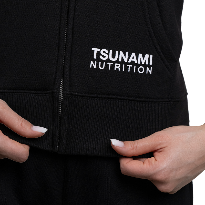 Felpa Zip Official Donna Nera