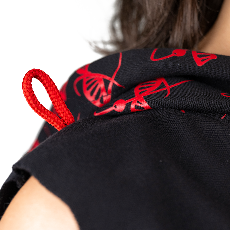 Felpa Smanicata con Cappuccio Tsunami Donna