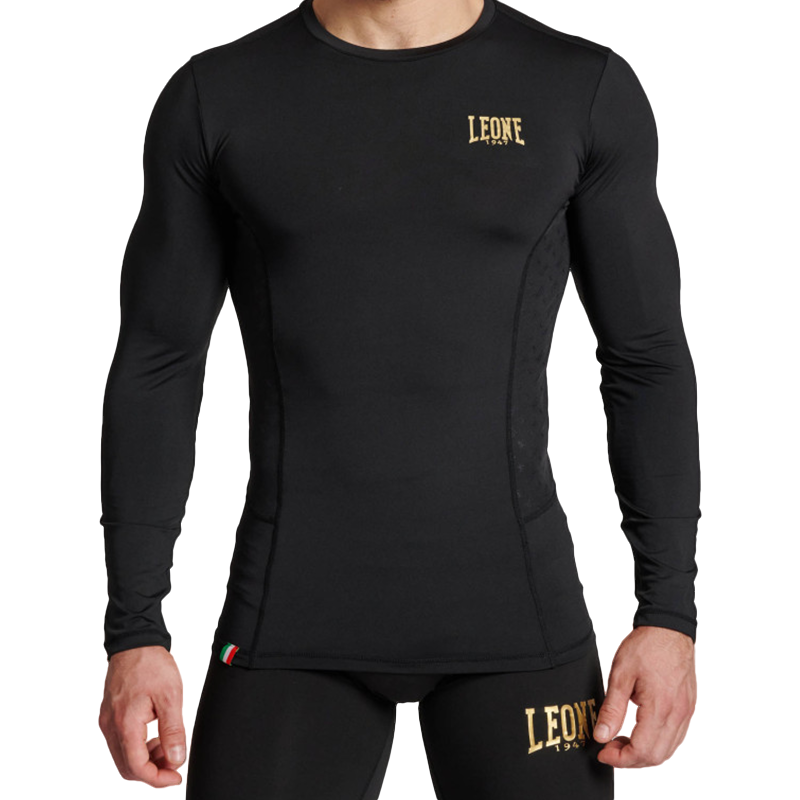 T-Shirt Manica Lunga Compression DNA Nera