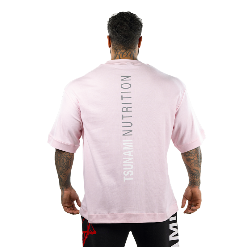 T-shirt Oversize Tsunami Uomo Rosa