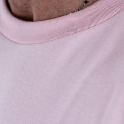 T-shirt Box Logo Oversize manica lunga Tsunami Uomo Rosa