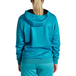 Felpa con Cappuccio Logo Verde Acqua