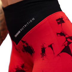 Leggings Donna Seamless Tie Dye Rosso