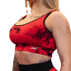 Top Donna Seamless Tie Dye Rosso