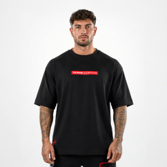 T-shirt Box Logo Oversize Tsunami Uomo Nero