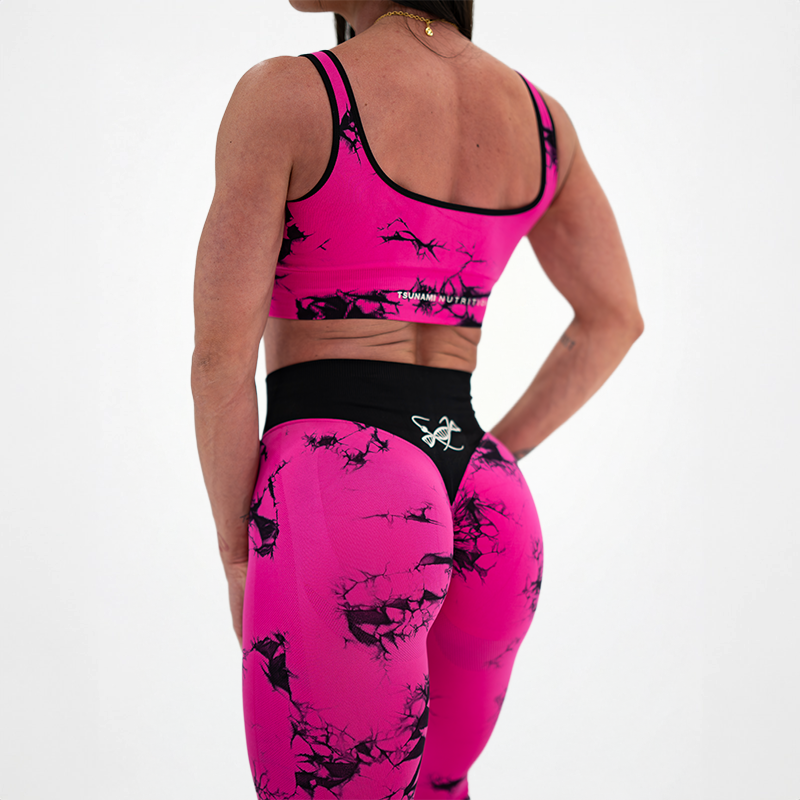 Top Donna Seamless Tie Dye Fucsia