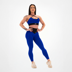 Leggings Seamless Donna Blu