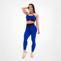 Leggings Seamless Donna Blu