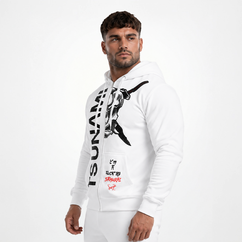 Felpa Samurai OVERSIZE bianca