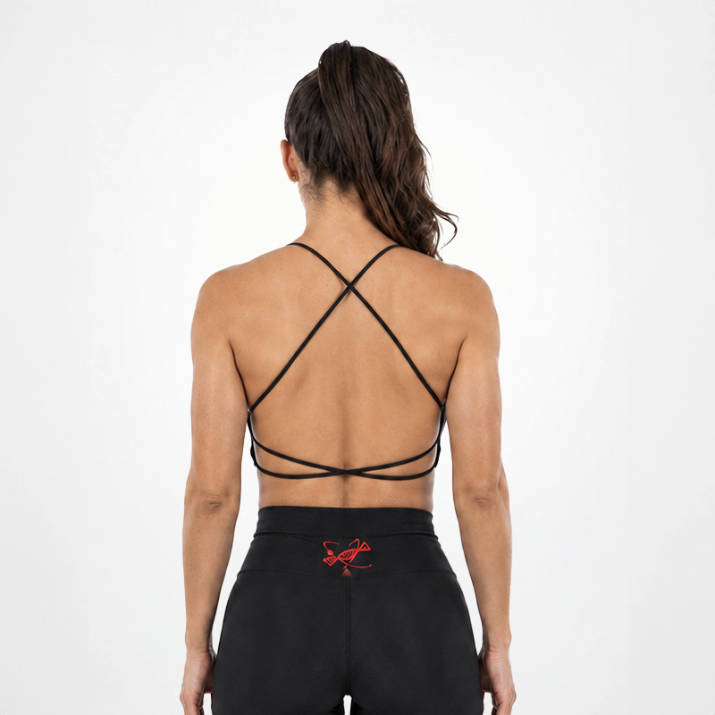 Top Donna Halter Nero