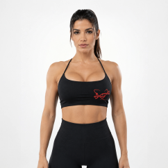 Top Donna Halter Nero