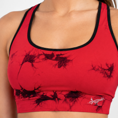 Top Donna Seamless Tie Dye Rosso