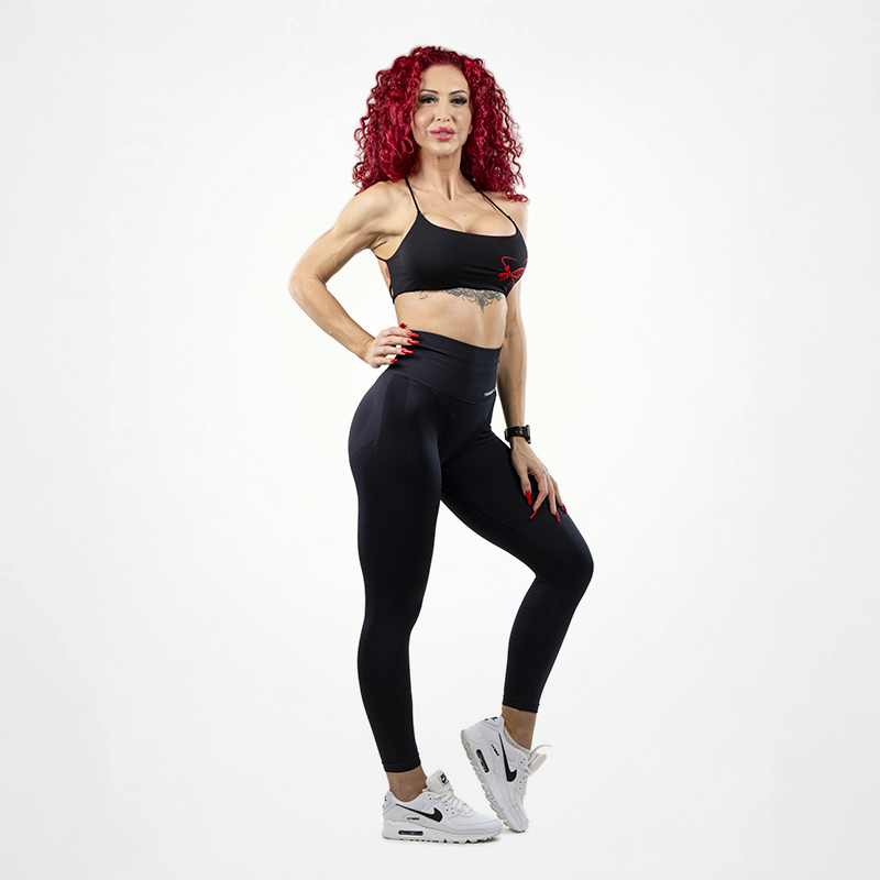 Leggings Seamless donna nero