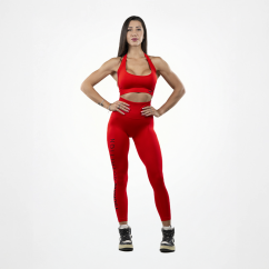 Leggings Seamless donna rosso