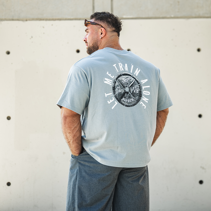 T-Shirt Oversize "LET ME TRAIN ALONE"