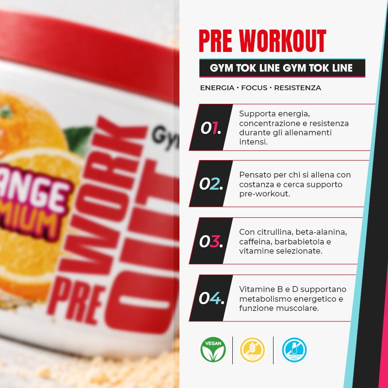 Pre Workout Gym Tok Line - Limited Edition 200 g