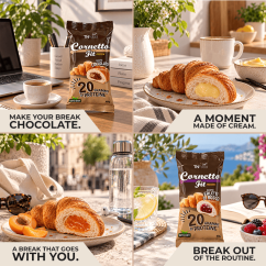 Cornetto Ripieno Fit Protein 60 g - 6 gusti