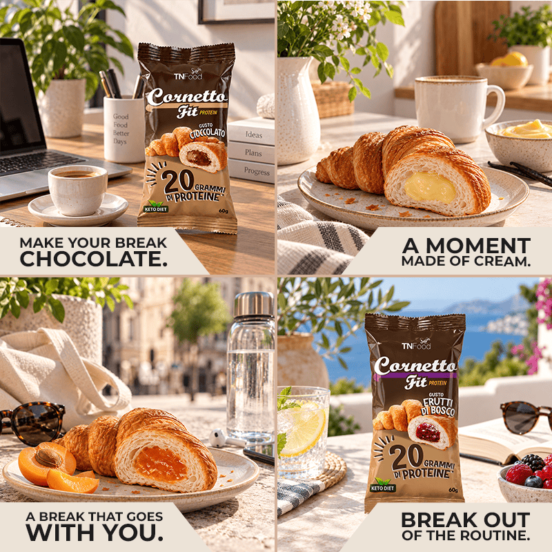 Cornetto Ripieno Fit Protein 60 g - 6 gusti