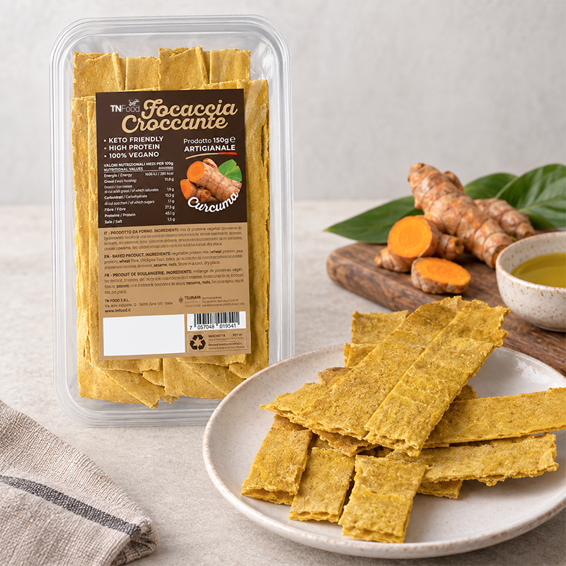 Focaccia Croccante Proteica Curcuma 150 g