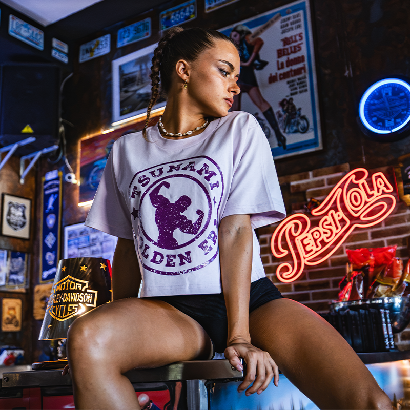 Crop Top Woman Tsunami Vintage Golden Era