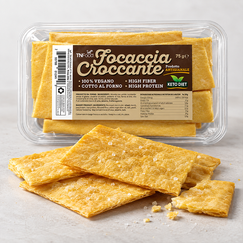 Focaccia Croccante Proteica Low Carb 75 g