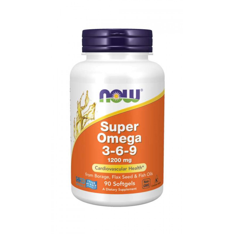 NOW Foods Super Omega 3-6-9 1200 mg 90 softgels